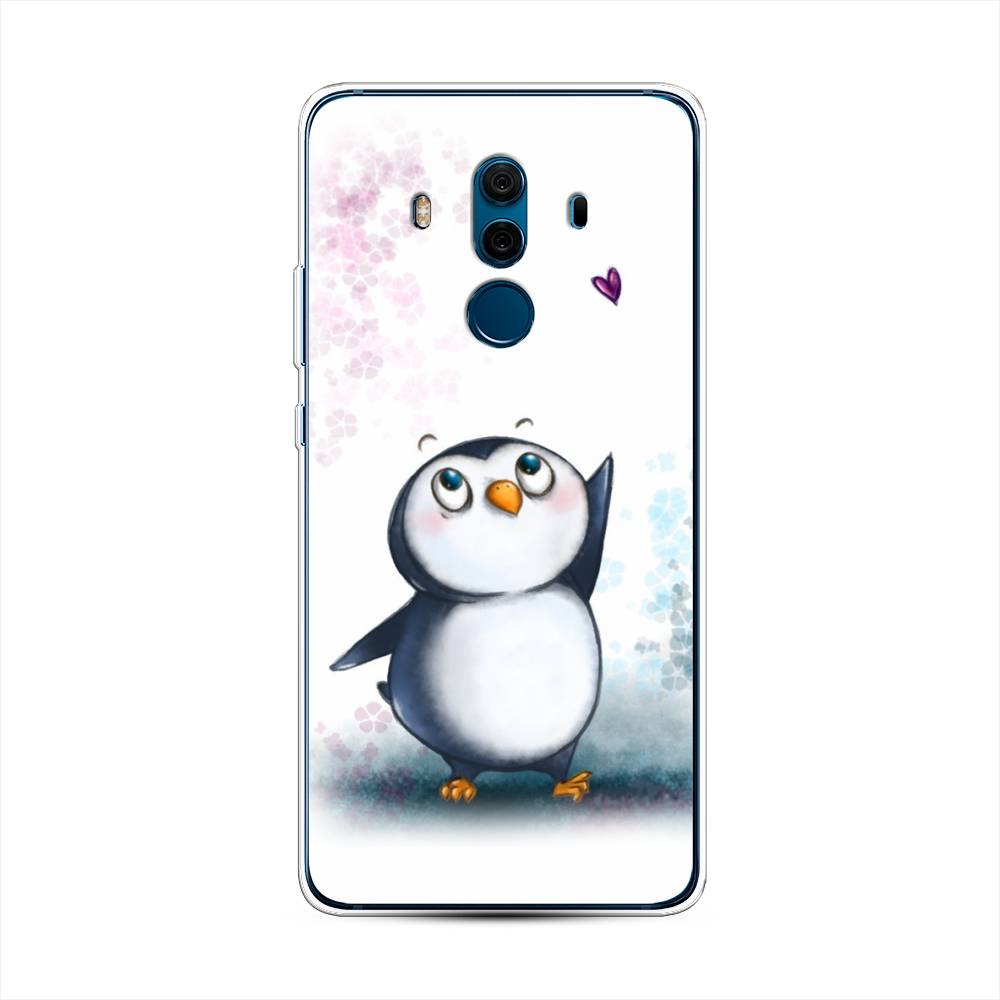 

Чехол Awog на Huawei Mate 10 Pro "Пингвин и сердечко", Разноцветный, 63450-1