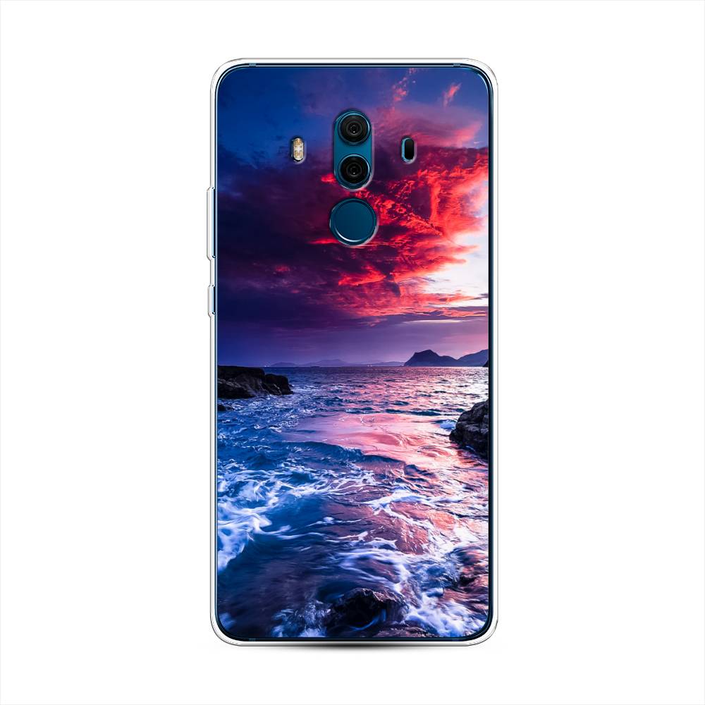 

Чехол Awog на Huawei Mate 10 Pro "Волны 1", Разноцветный, 63450-4