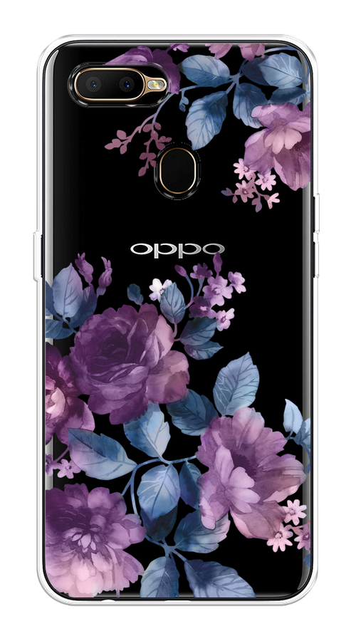 

Чехол на Oppo A5s "Purple Blossoms", Синий;фиолетовый, 252350-1
