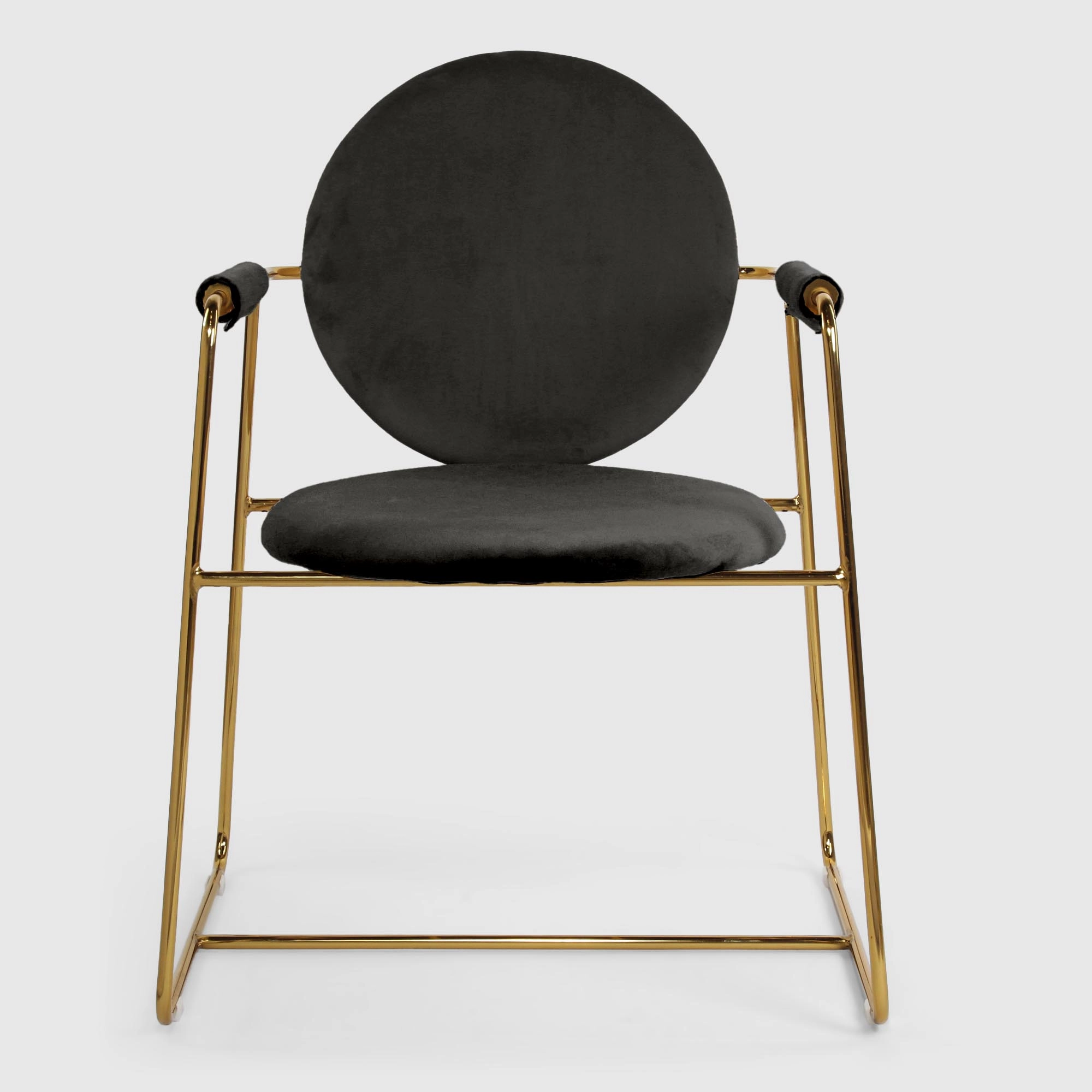

Стул City Furniture классический черный/золотистый, классический