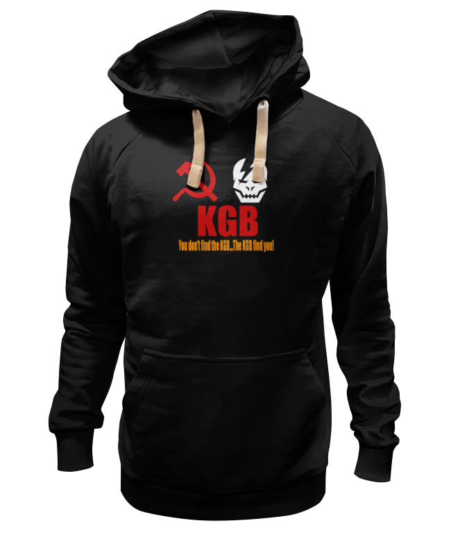 

Худи унисекс Printio Kgb russia черное M, Черный, Kgb russia