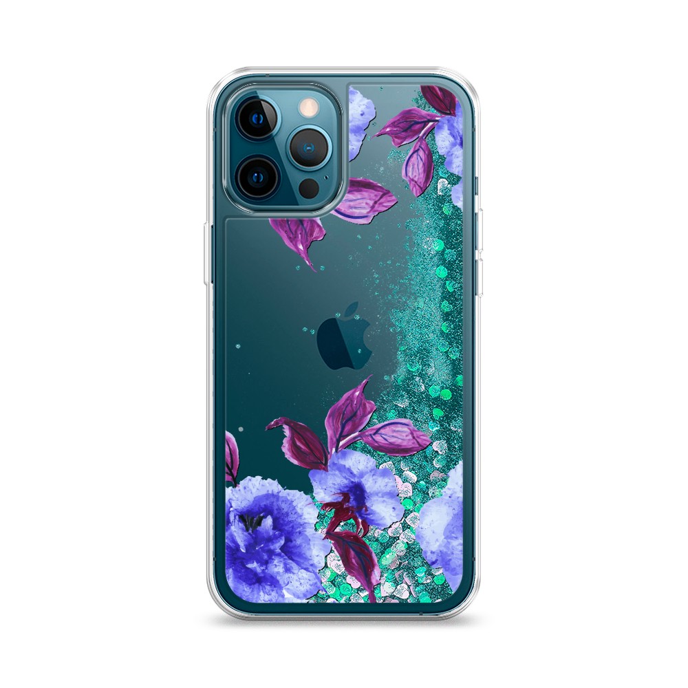 

Жидкий чехол с блестками "Цветочная фантазия 5" на Apple iPhone 12 Pro, 12895-1