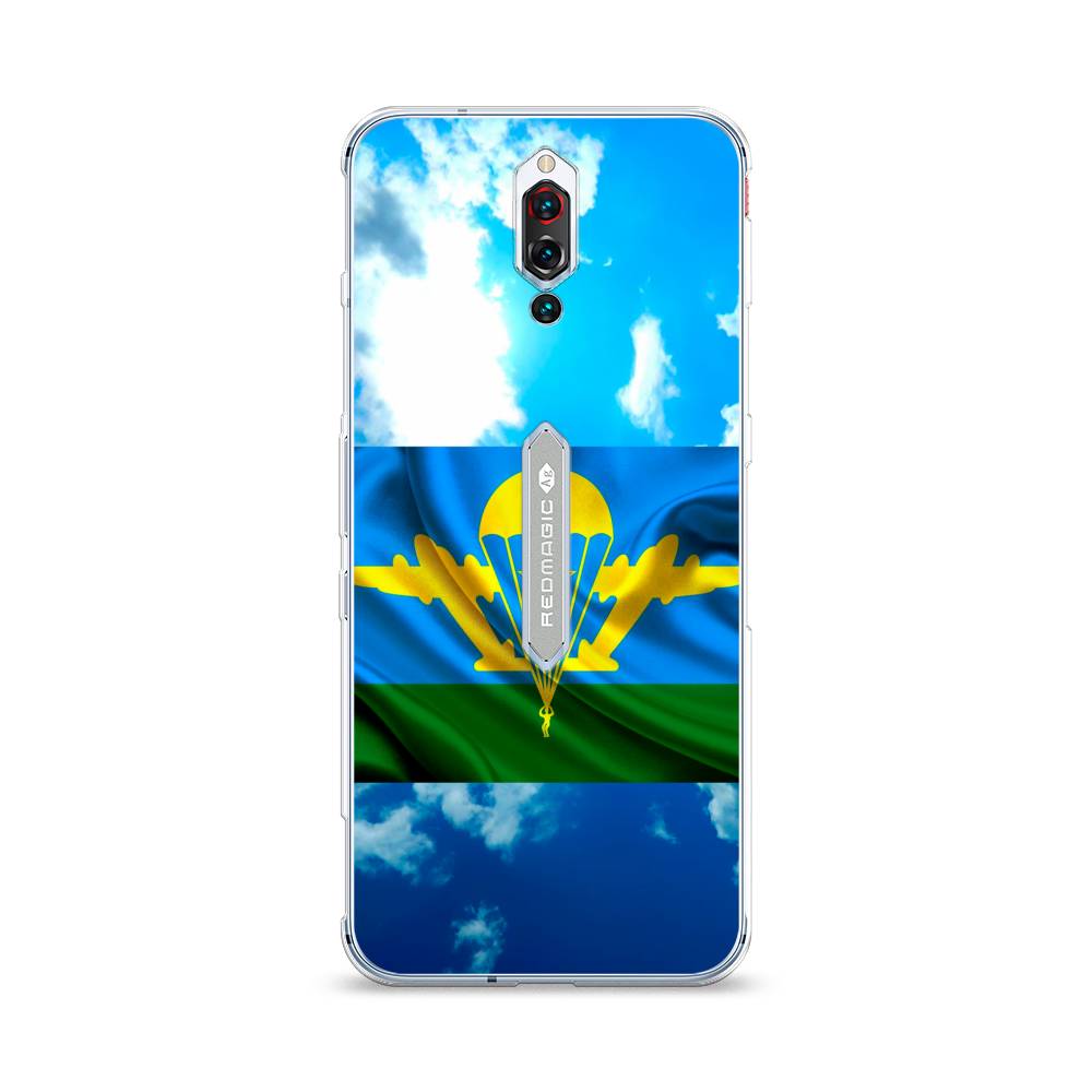 

Чехол Awog на ZTE Red Magic 5S / ЗТЕ Ред Мэджик 5S "ВДВ флаг в небесах", Разноцветный, 134250-5