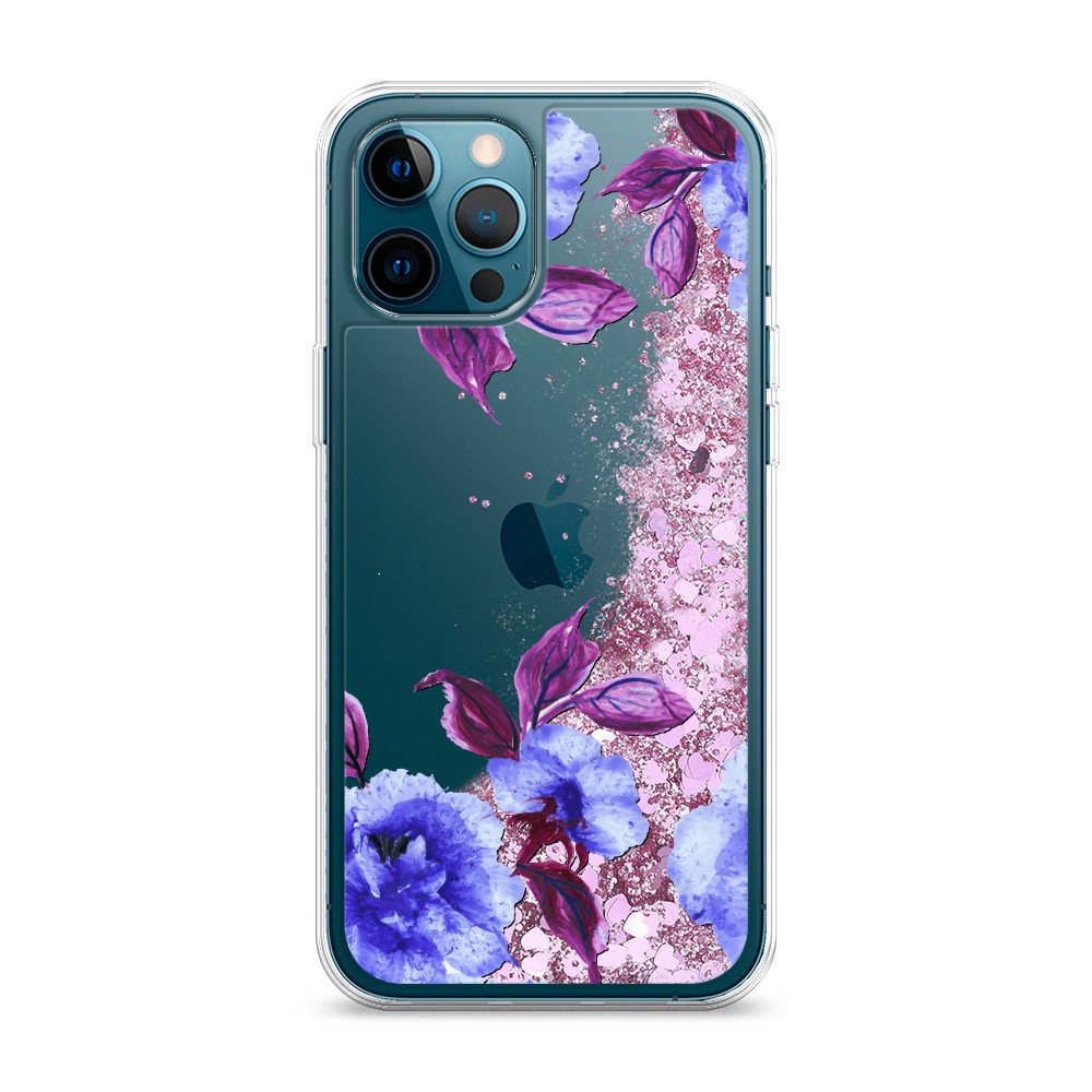 

Жидкий чехол с блестками "Цветочная фантазия 5" на Apple iPhone 12 Pro Max, 12794-1
