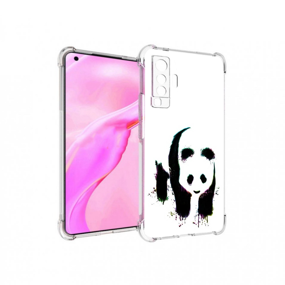 

Чехол MyPads Tocco для Vivo X50 панда в акварели (PT226969.391.532), Прозрачный, Tocco