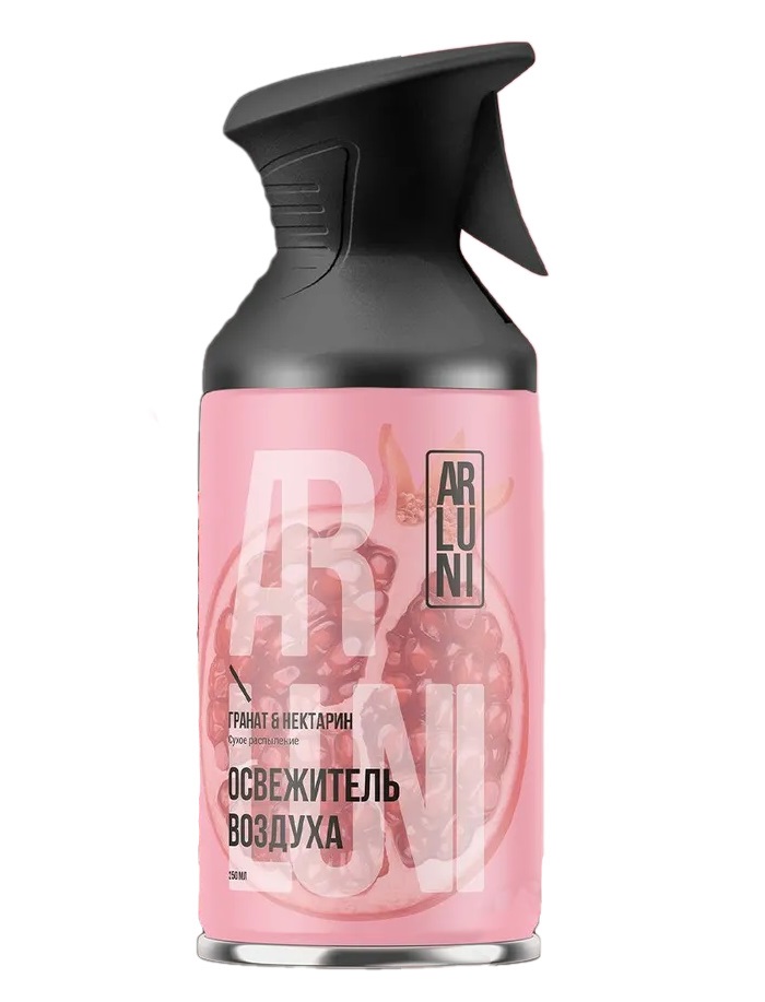 Освежитель воздуха Arluni гранат и нектарин аэрозольный баллон с триггером, 250 мл