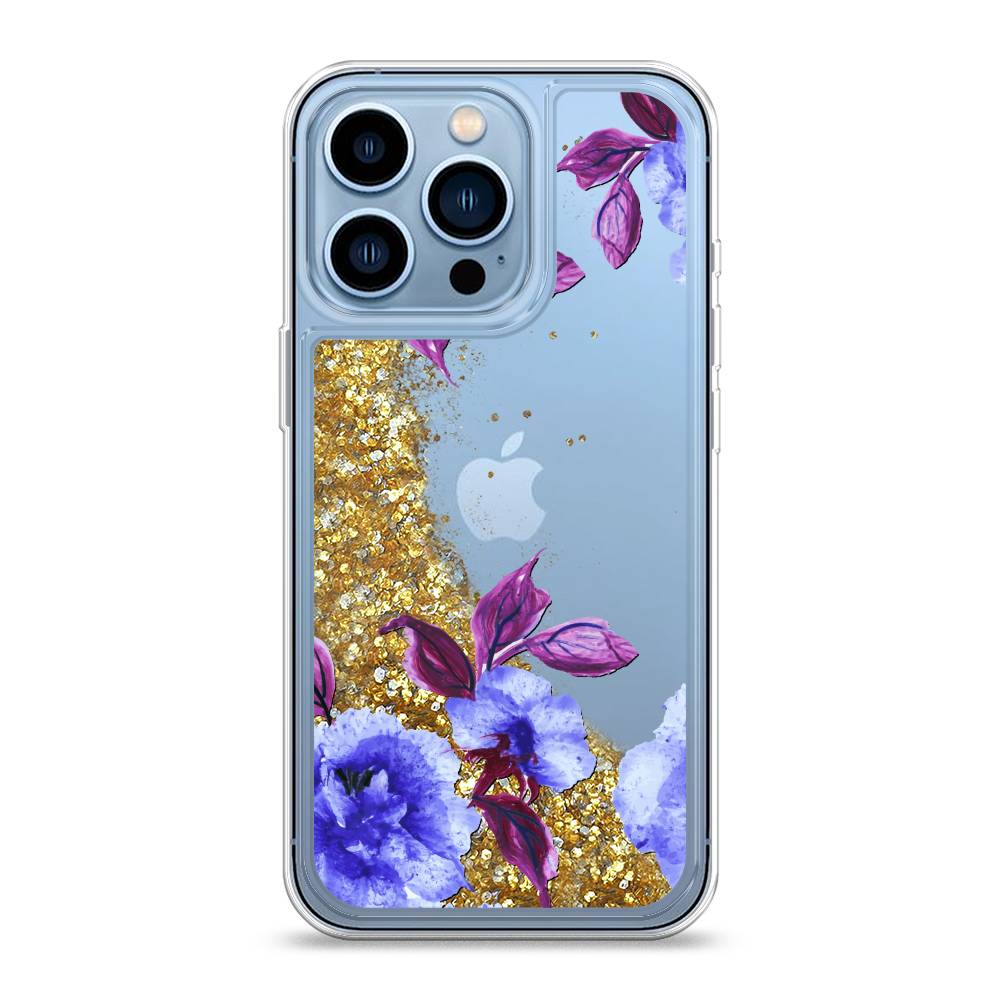 

Жидкий чехол с блестками "Цветочная фантазия 5" на Apple iPhone 13 Pro, 14390-1