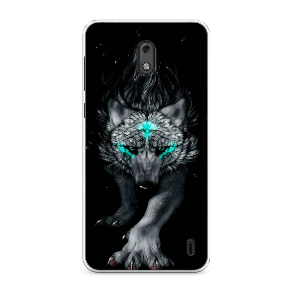 

Чехол Awog на Nokia 2 / Нокиа 2 "Волшебный волк", Черный;серый, 120850-2