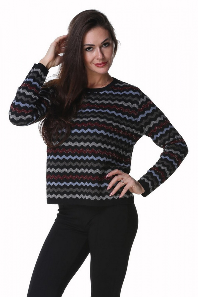 

Джемпер женский LE FATE LF3036B черный 44, LF3036B