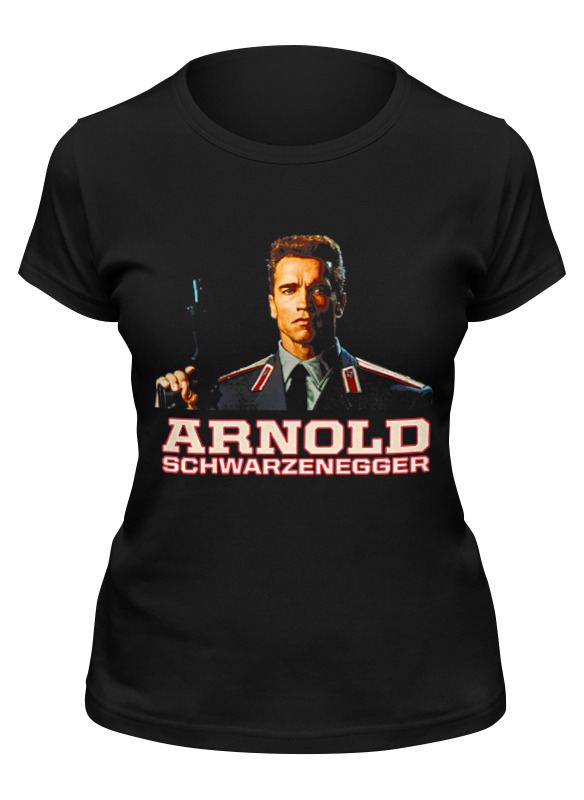 

Футболка женская Printio Arnold schwarzenegger черная M, Черный, Arnold schwarzenegger
