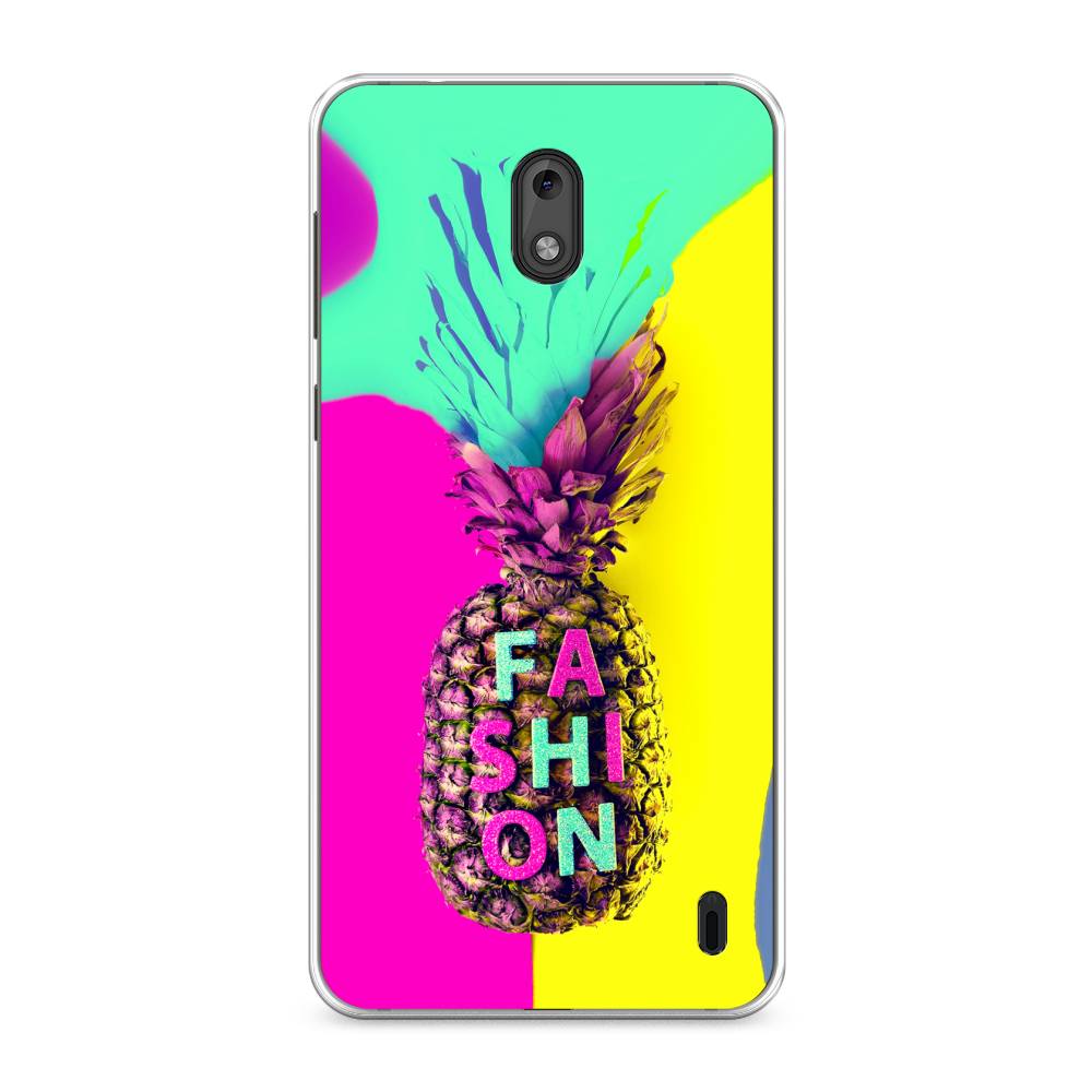 

Чехол Awog на Nokia 2 / Нокиа 2 "Кислотный ананас", Желтый;розовый;голубой, 120850-10