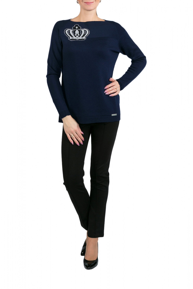 

Джемпер женский LE FATE LF5049B_7 синий 46, LF5049B_7