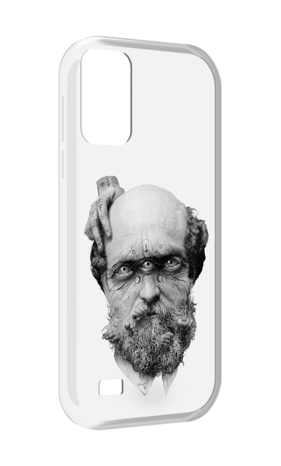 

Чехол MyPads страшный бородатый мужчина абстракция для Oukitel C31, Прозрачный, Tocco