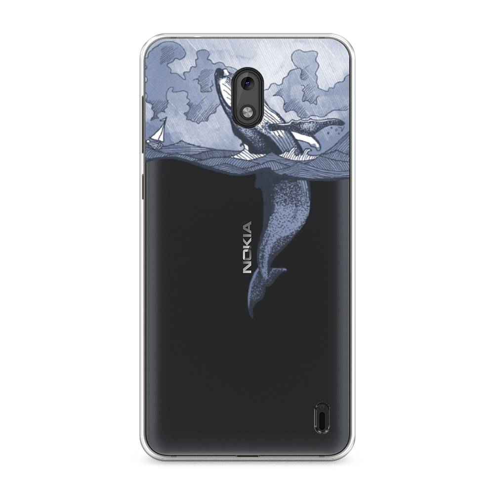 

Чехол Awog на Nokia 2 / Нокиа 2 "Два измерения", Голубой;черный;прозрачный, 120850-7