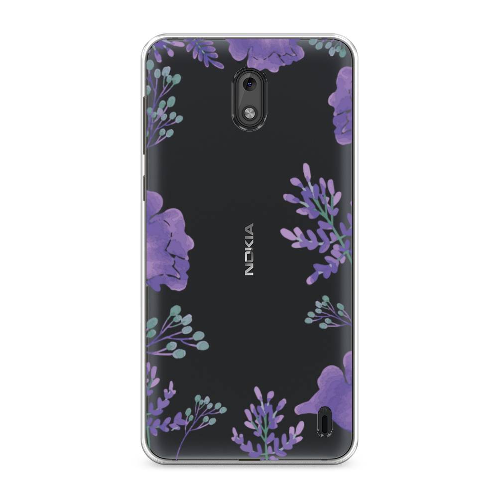 

Чехол Awog на Nokia 2 / Нокиа 2 "Сиреневая цветочная рамка", Прозрачный;фиолетовый, 120850-8