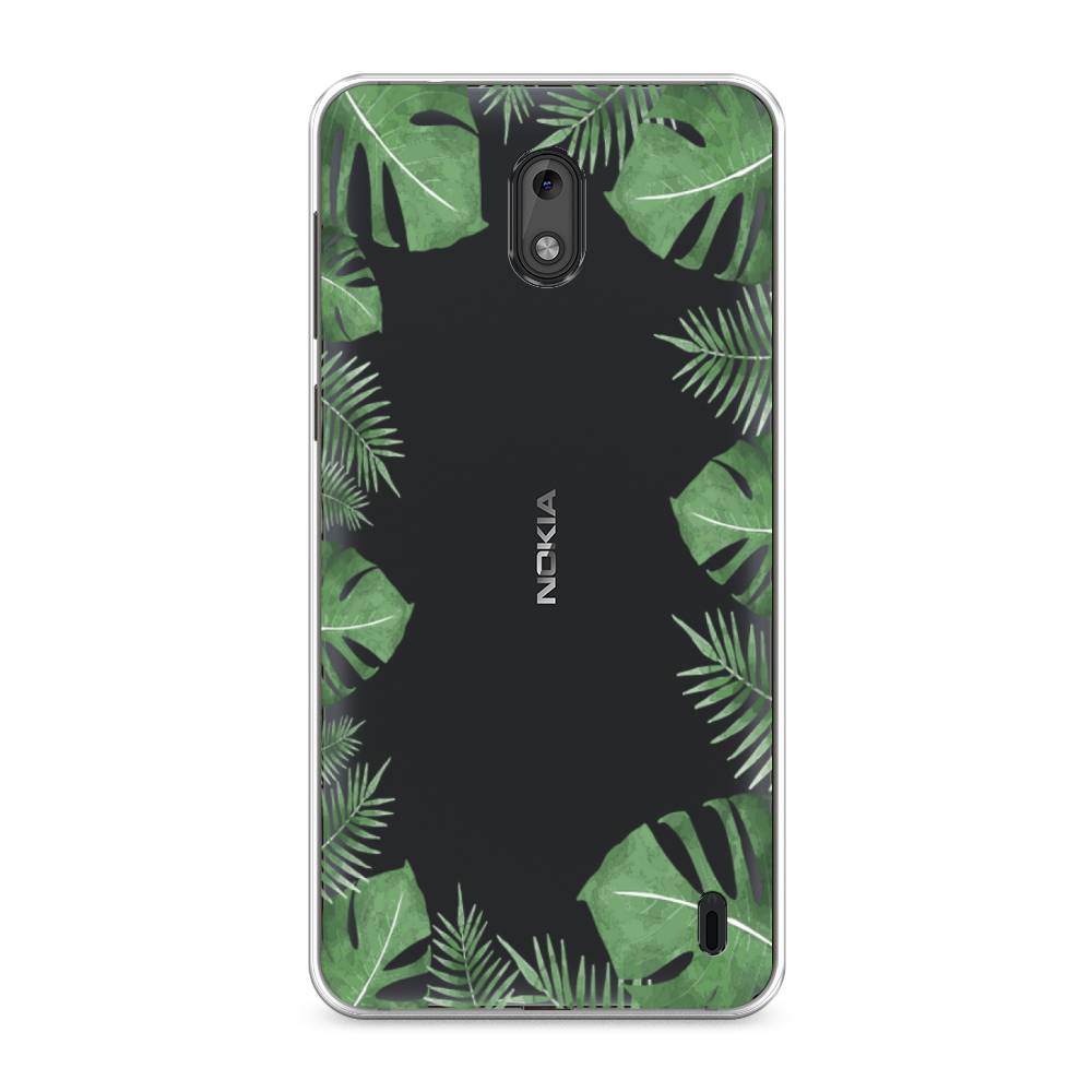 

Чехол Awog на Nokia 2 / Нокиа 2 "Листья папоротника рамка", Зеленый, 120850-8