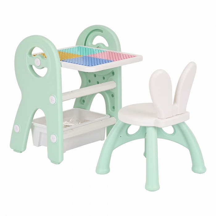 фото Набор pituso стол для конструирования зеленый un-zy03-green