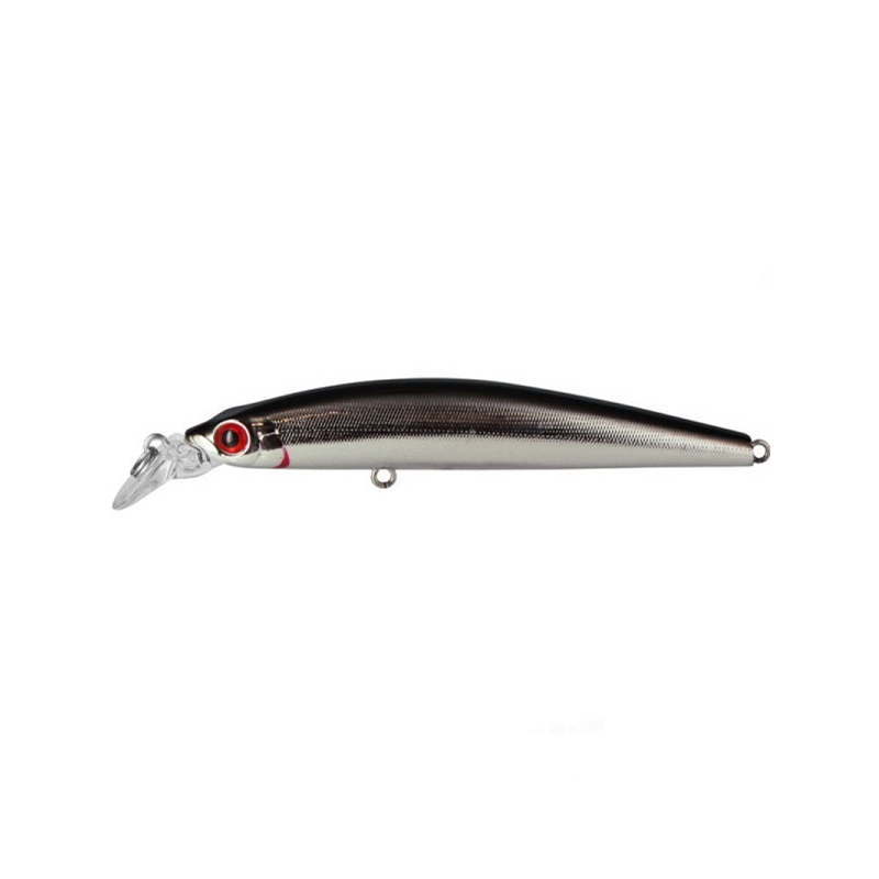 

Воблер Tsuribito Minnow 95F, цвет №011, Серебристый;серый;черный, Minnow