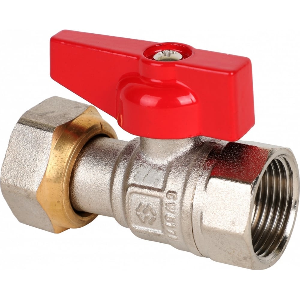 

Шаровой кран MVI полнопроходной, прямой с накидной гайкой 3/4", ВН-ВН BV.530.05, Серебристый