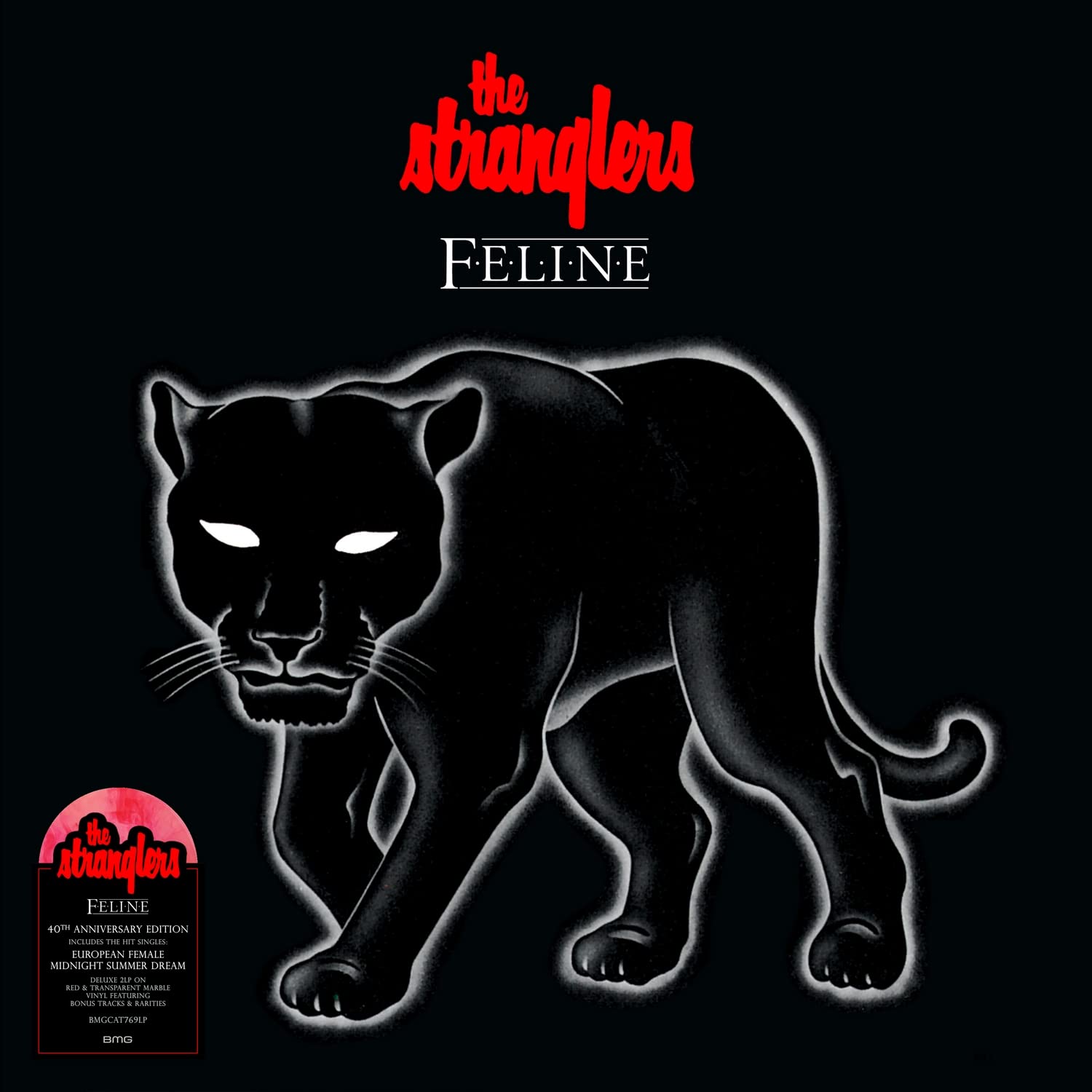 Stranglers Feline 40th Anniversary (Red Transparent Marbled) (2LP) 600015027352