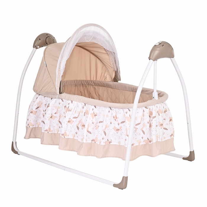 Электрокачели-колыбель Pituso Camellia Лисичка Бежевый