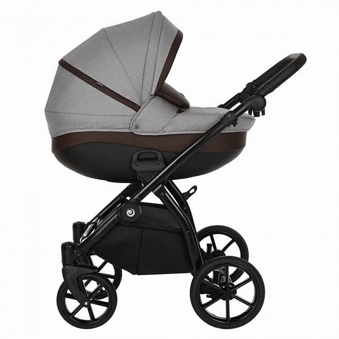 

Коляска 2в1 Tutis NANNI капучино+кожа тем.коричневая 1192023, NANNI