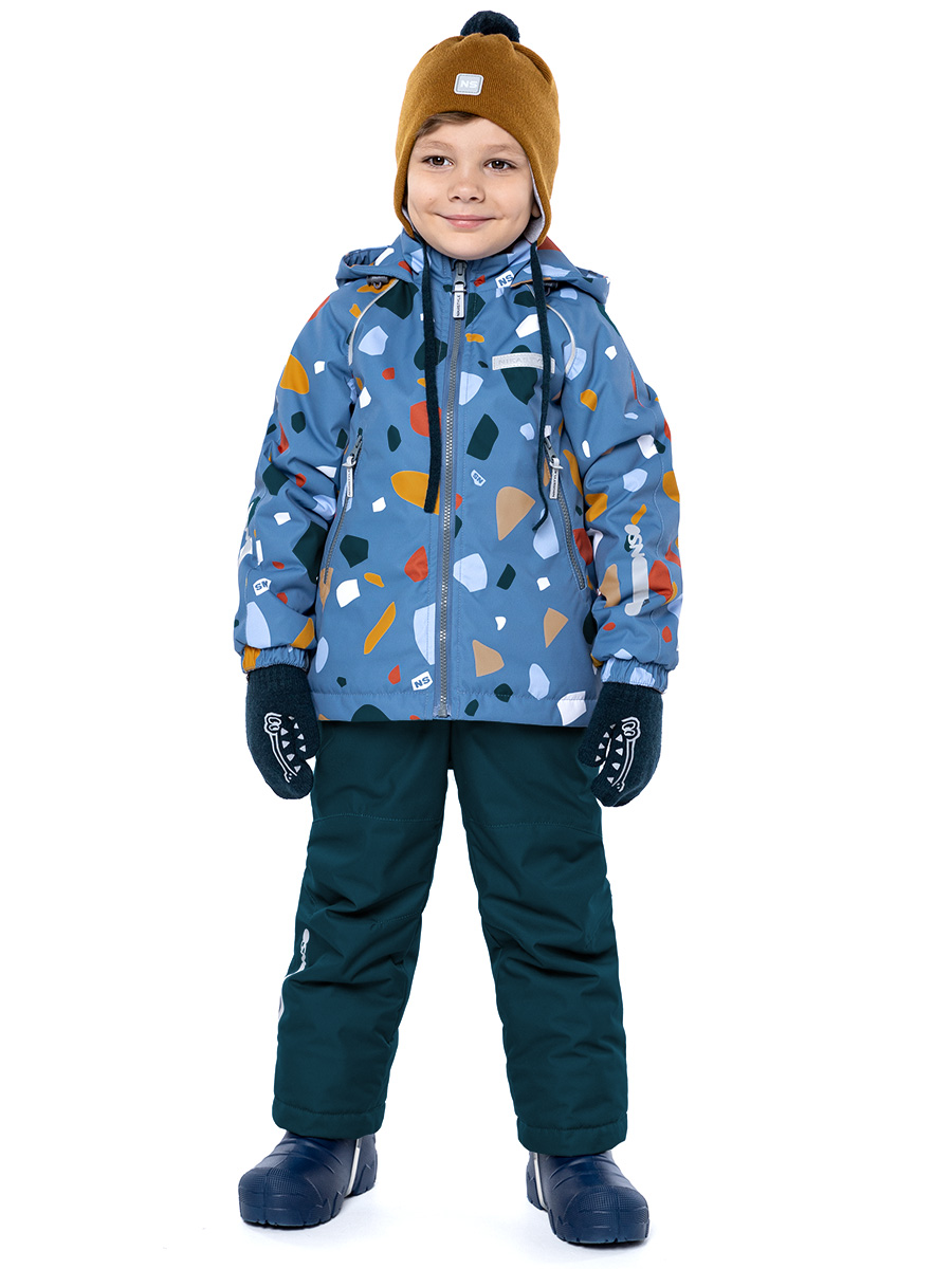 Комплект верхней одежды детский NIKASTYLE 7м0324, синий, 104