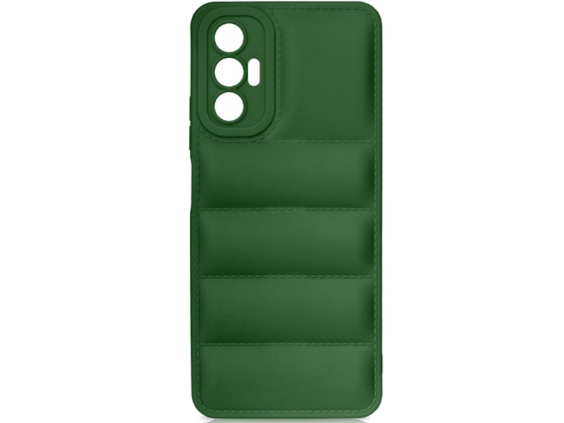 фото Чехол df для tecno pova 3 silicone дутый green tjacket-02 df-group