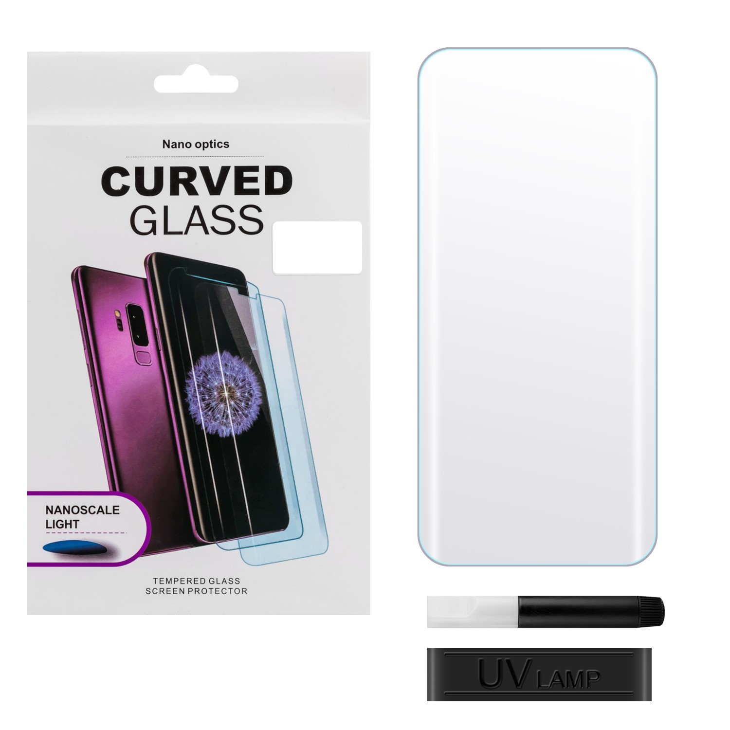 

Защитное стекло на Huawei P50 Pro, ультрафиолет, прозрачное, X-case