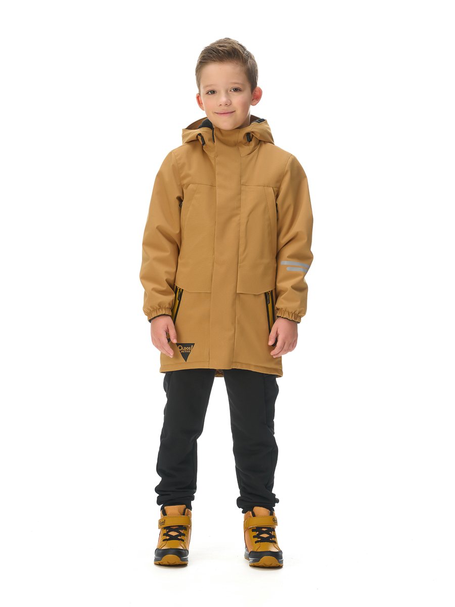 Куртка детская Oldos Эрик, горчичный, 128 смелый эрик