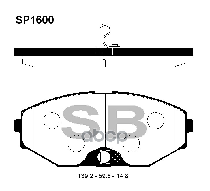 

Комплект тормозных колодок Sangsin brake SP1600