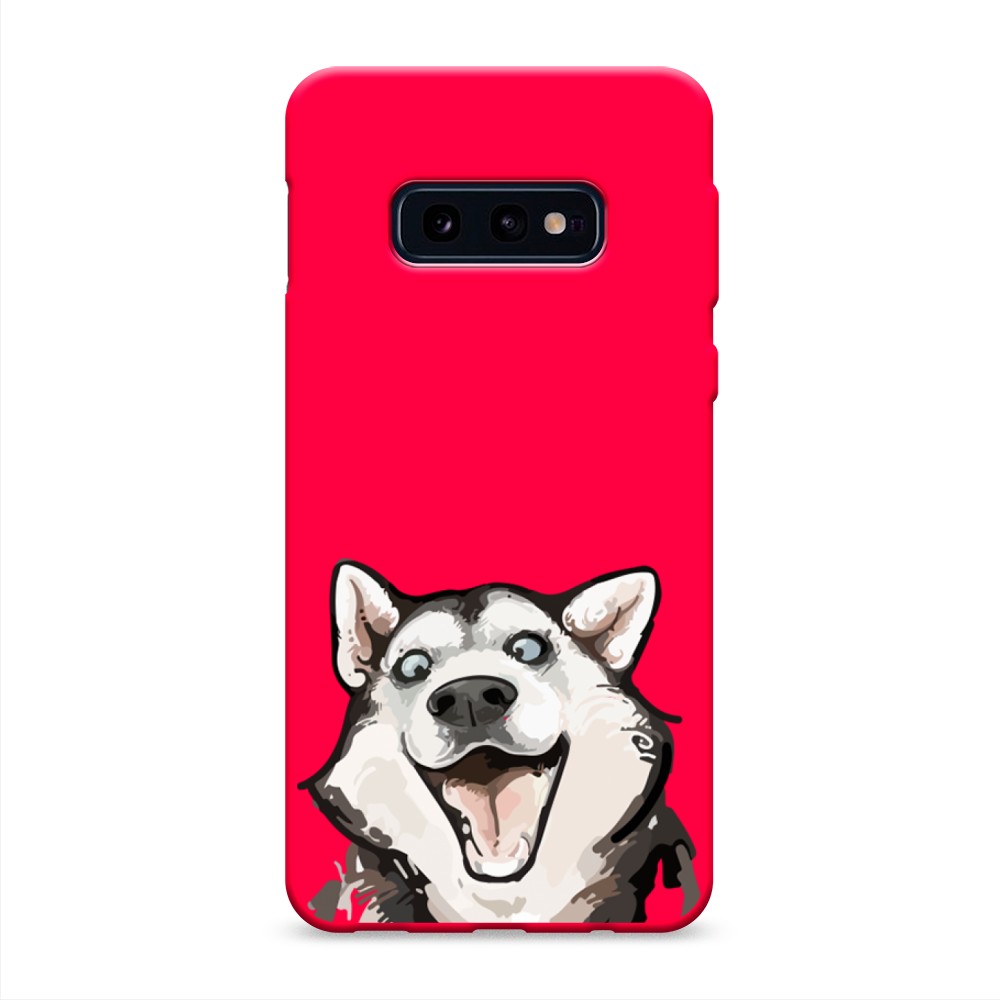 

Чехол Awog на Samsung Galaxy S10E "Радостный хаски", Разноцветный, 27253-1