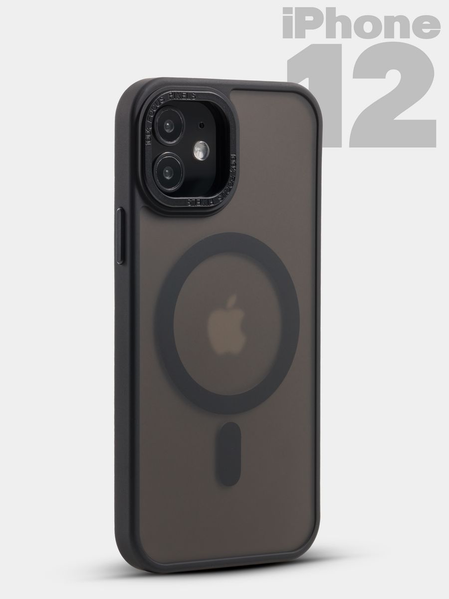 

Чехол на iPhone 12 MagSafe, Черный, iPhone 12 MagSafe