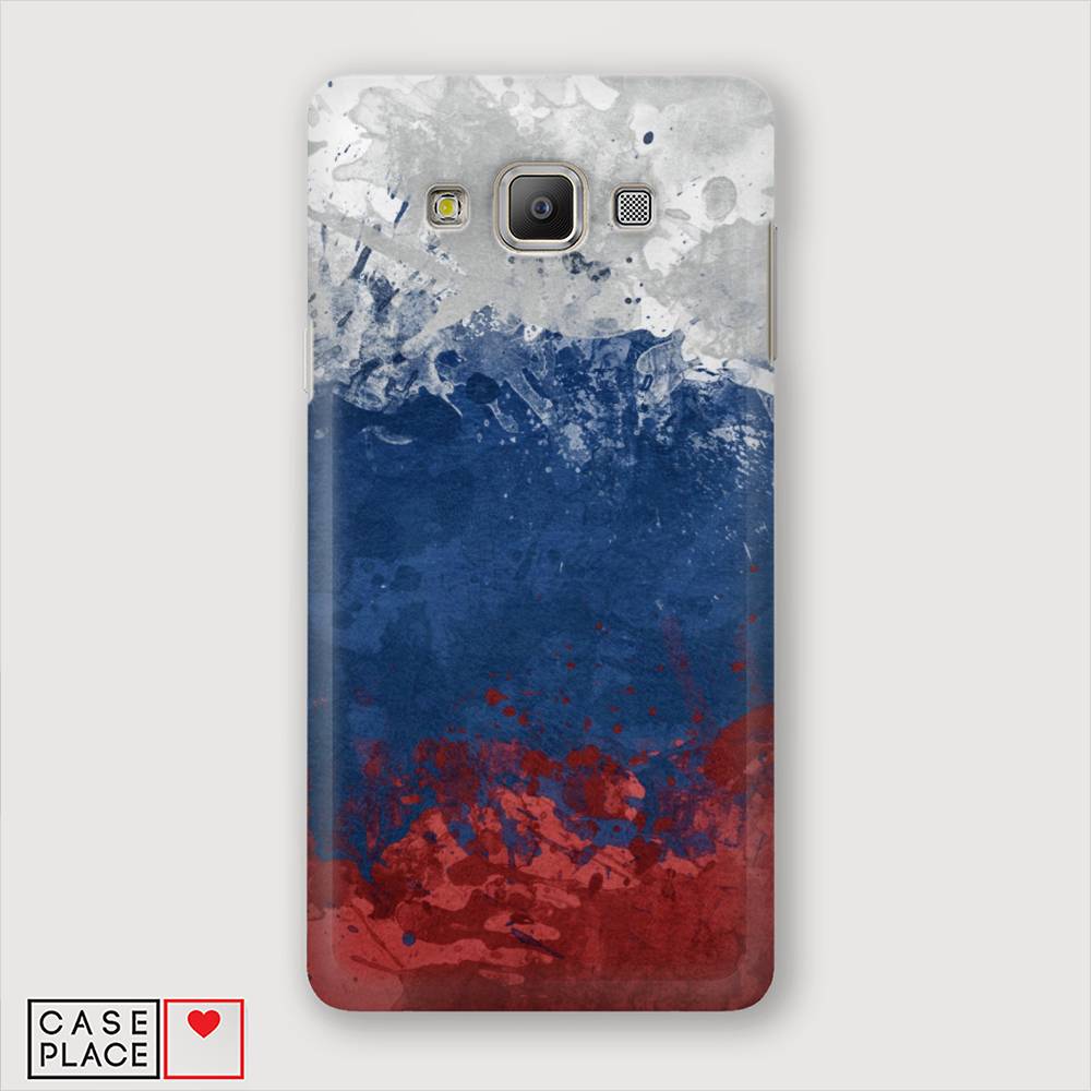 фото Чехол awog "флаг россии неровный" для samsung galaxy a5