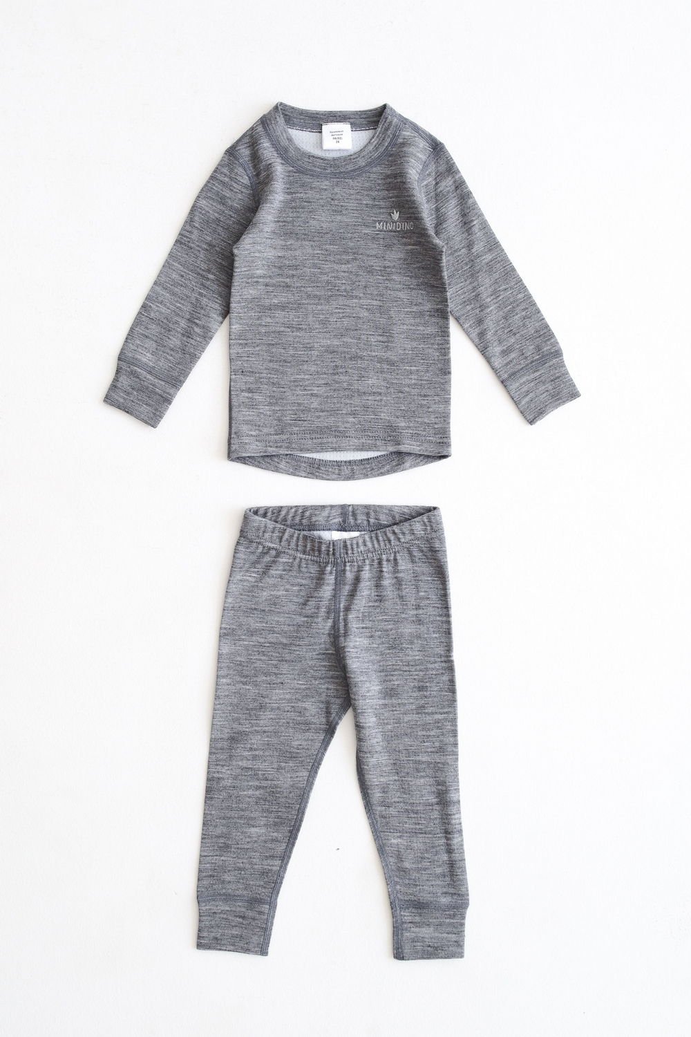 Термобелье детское комплект Minidino Т-КМПЛ-001, светло серый, 116