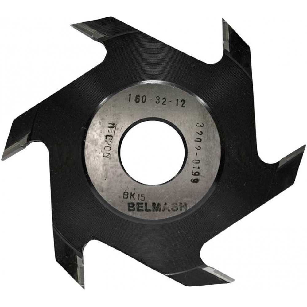 

Фреза пазовая дисковая по дереву (160х32х12 мм; Z6) Белмаш RF0046A