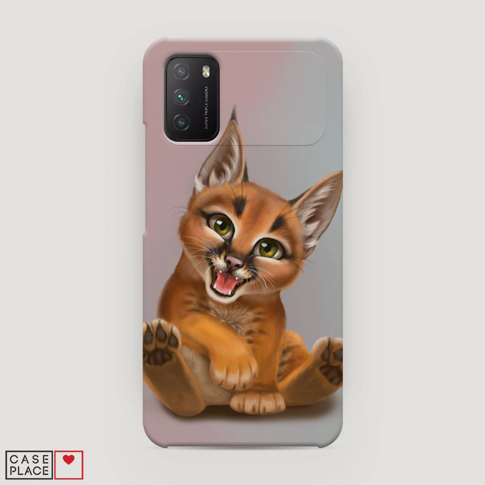 

Пластиковый чехол "Малыш рыси" на Xiaomi Poco M3, 39520-1