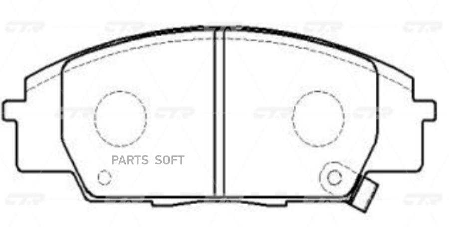 

Тормозные колодки Ctr GK0331