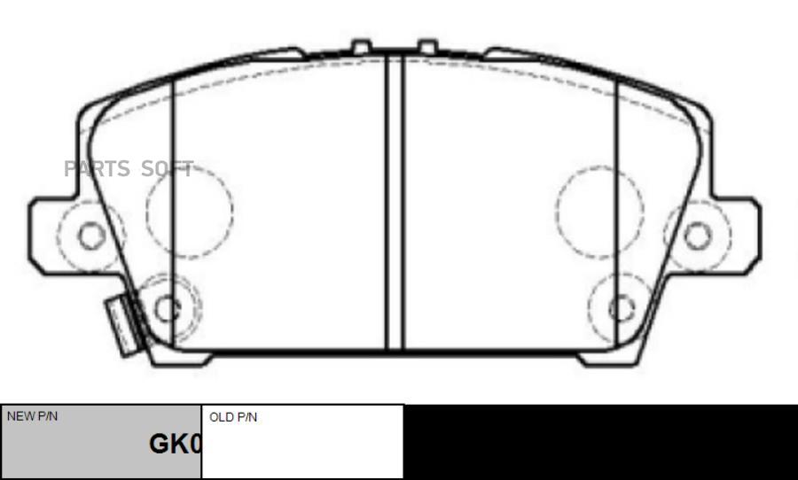 

Колодки тормозные ACURA 15- передн. CTR GK0388