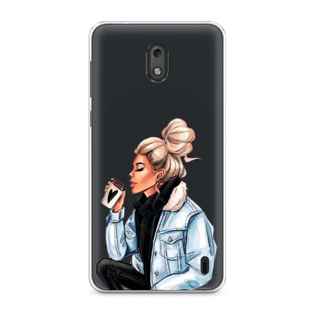 

Чехол Awog на Nokia 2 / Нокиа 2 "Cute girl", Коричневый;бежевый, 120850-7
