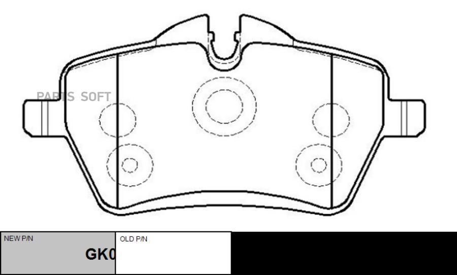 

Колодки Mini Countryman (R60),Coupe (R58) CTR GK0399