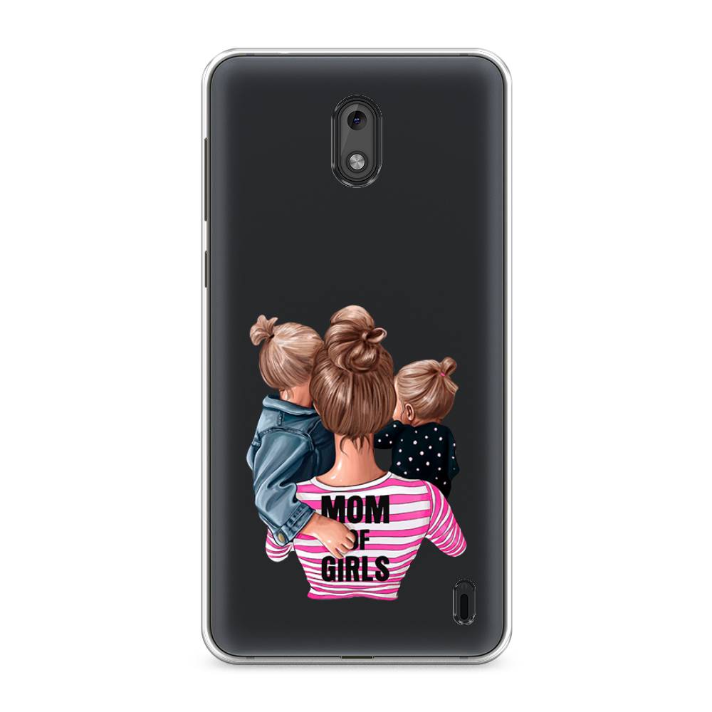 

Чехол Awog на Nokia 2 / Нокиа 2 "Mom of Girls", Синий;розовый;черный, 120850-6