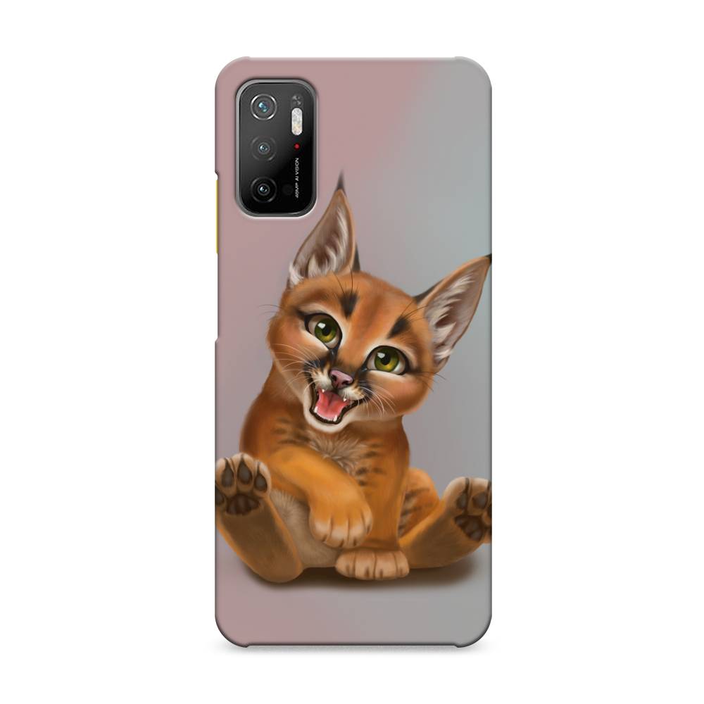 

Пластиковый чехол "Малыш рыси" на Xiaomi Poco M3 Pro, 311020-1