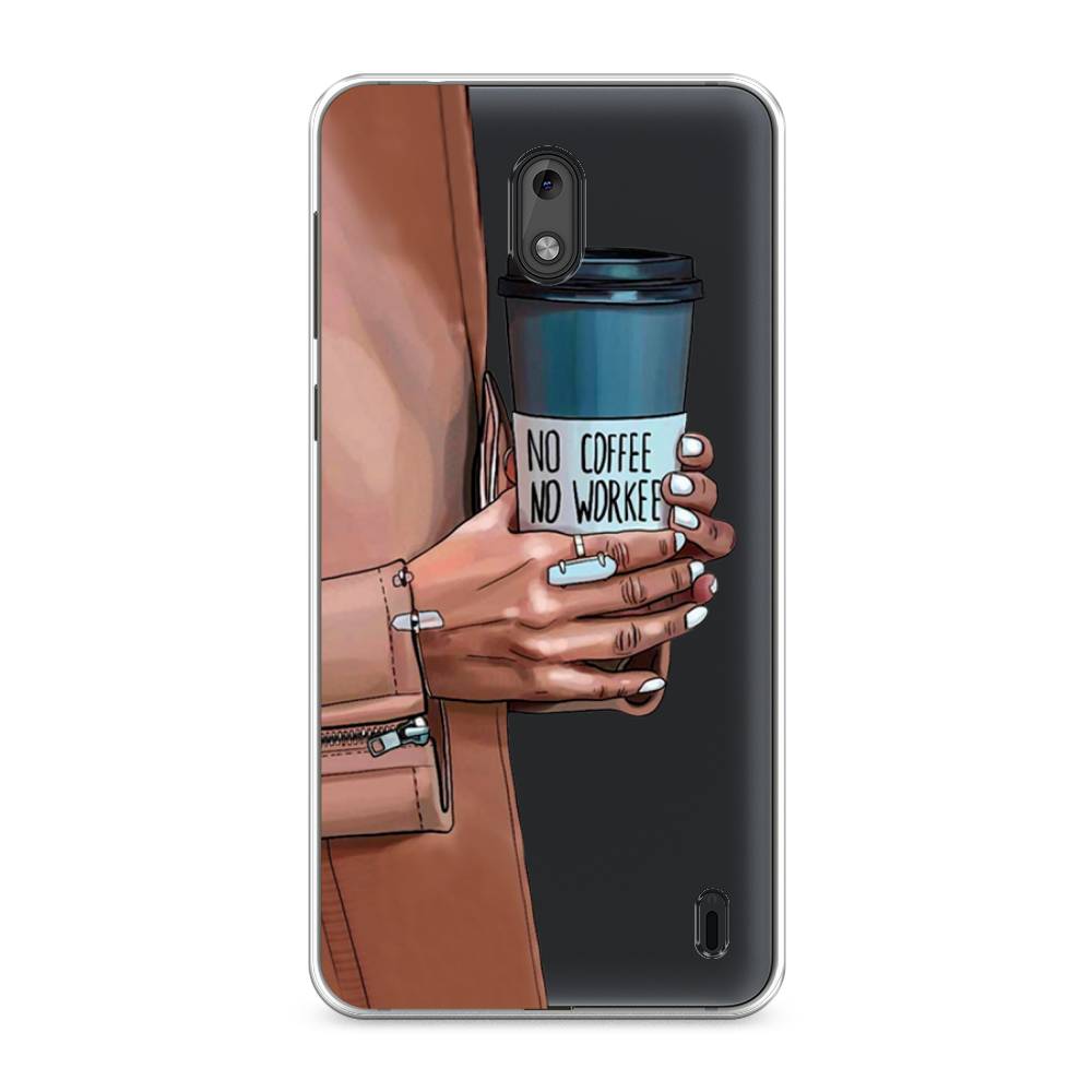 

Чехол Awog на Nokia 2 / Нокиа 2 "No coffee", Коричневый;серый, 120850-7