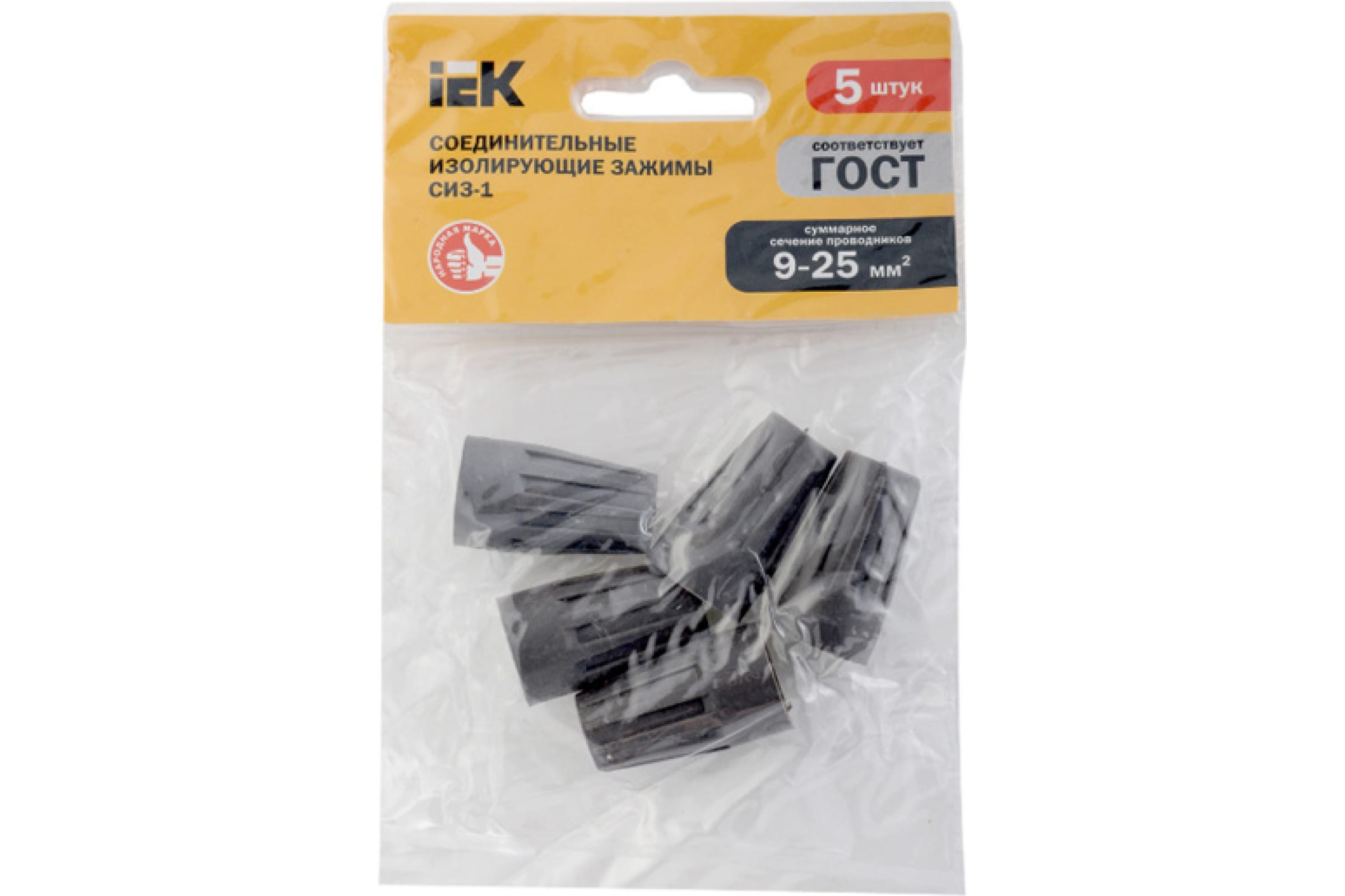 

IEK СИЗ-1 9,0-25,0 серый 5 шт ИЭК USC-10-8-005