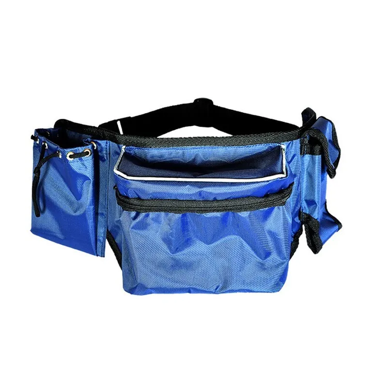 Сумка для лакомств Зооник поясная, синяя, 50х17 см