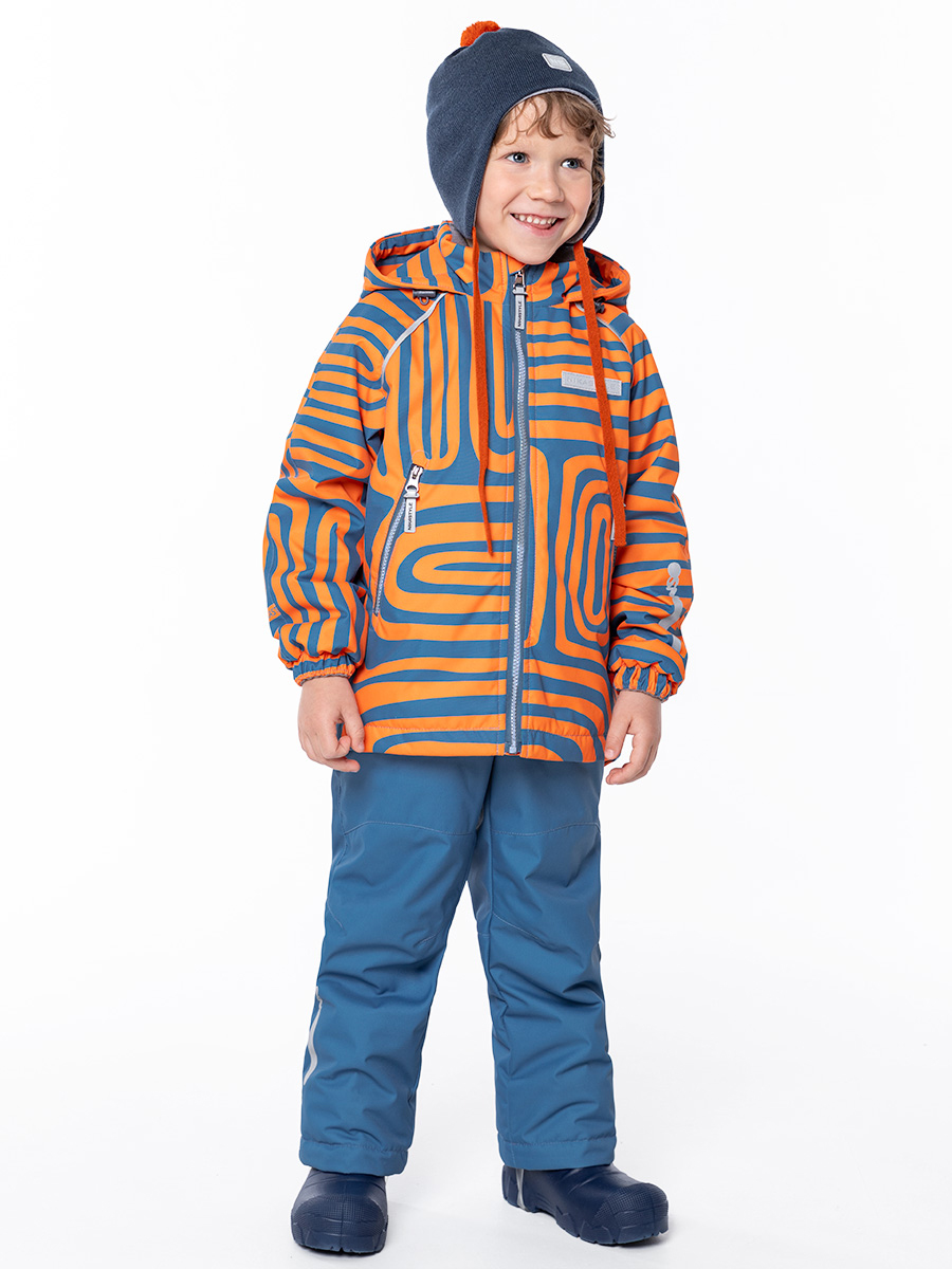 Комплект верхней одежды детский NIKASTYLE 7м1124, оранжевый, 110