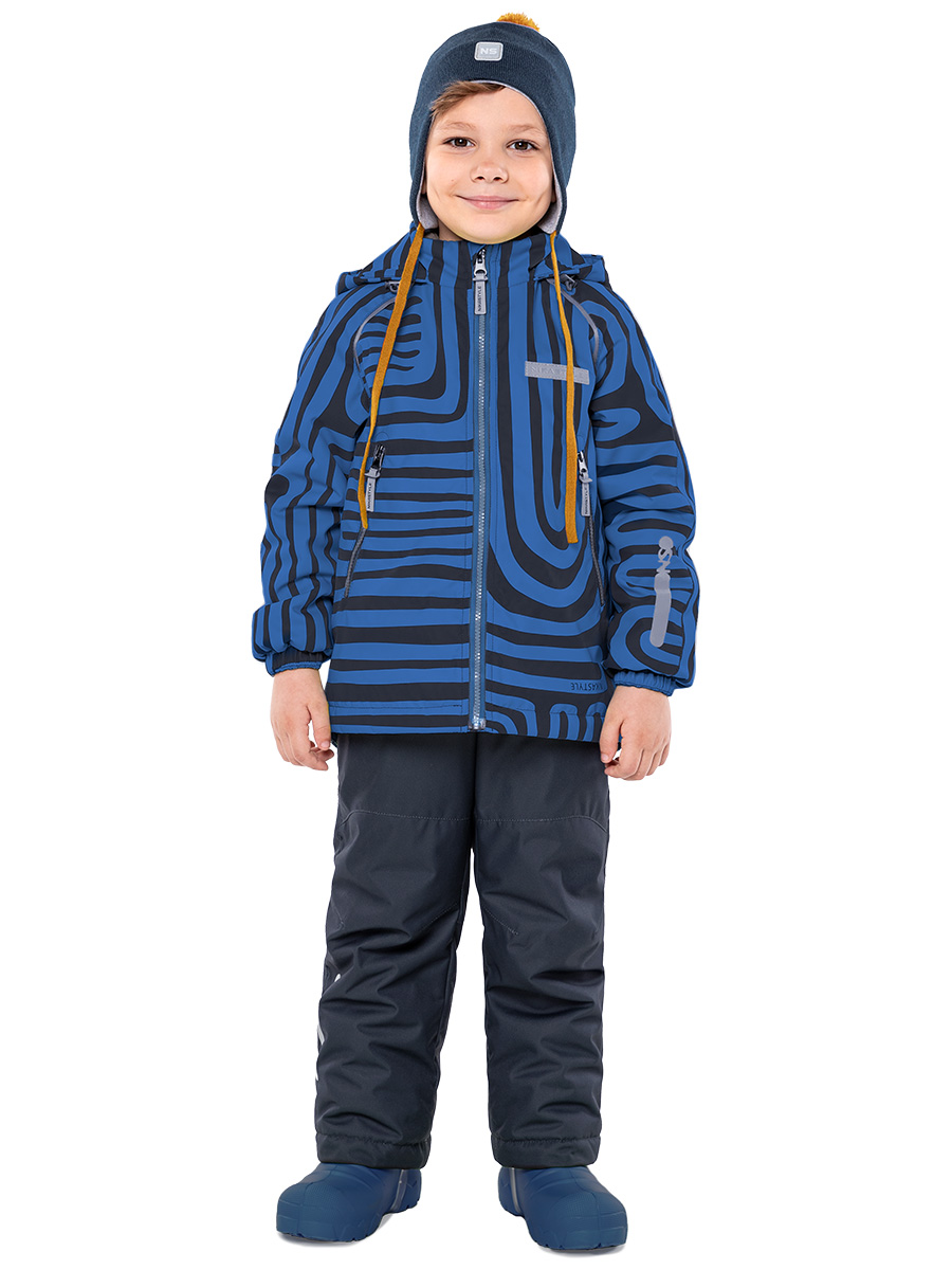 Комплект верхней одежды детский NIKASTYLE 7м1124, синий, 98 заплатки для одежды 7 × 5 5 см термоклеевые пара джинс