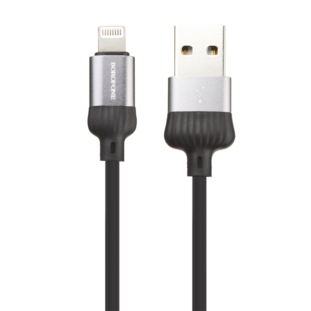 

Дата-кабель Borofone BX28 USB to Lightning, черный, BX28
