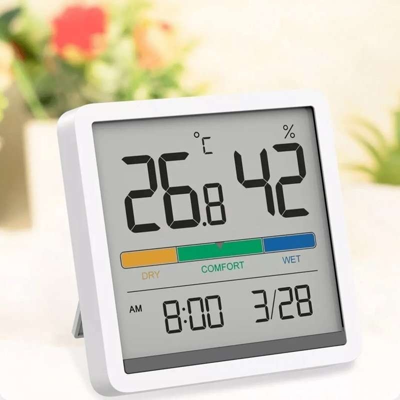Метеостанция Beheart Temperature and Humidity Clock Display W200 White